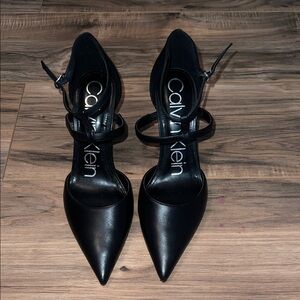 Calvin Klein Black Strappy Heels